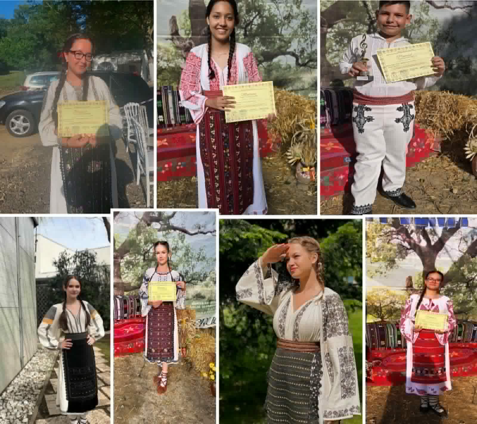 Tineri interpreți folclor din Târgu Jiu pe scenă la festivalul de la Stejari