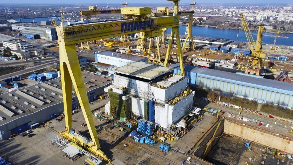 Constructor naval german Rheinmetall în șantierul naval Mangalia