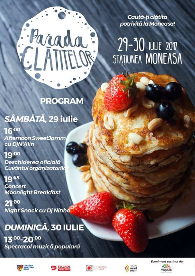 Spectacol de muzică și degustare de clătite la Moneasa