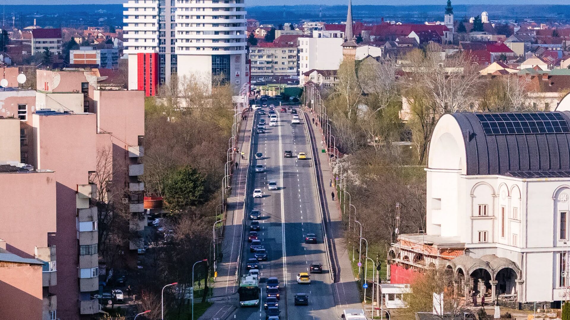 Podul Golescu din Satu Mare în timpul lucrărilor de reparație Podul Golescu din Satu Mare în timpul lucrărilor de reparație