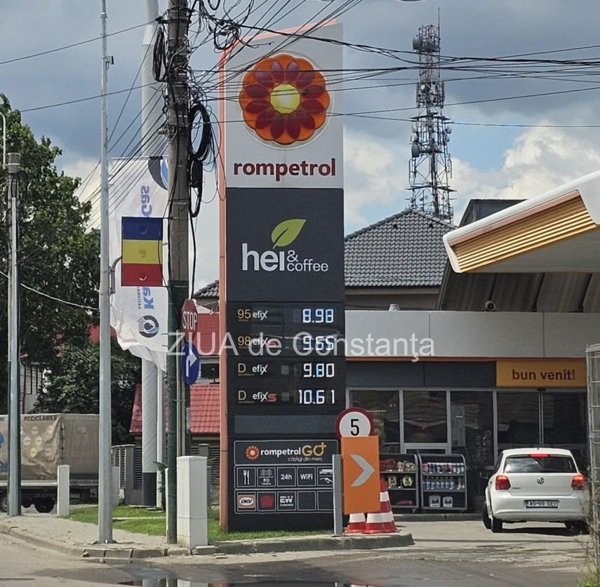 Stație de carburanți în Constanța cu afișaj prețuri