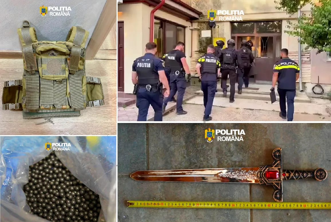 Polițiști în acțiune la percheziții în Sascut