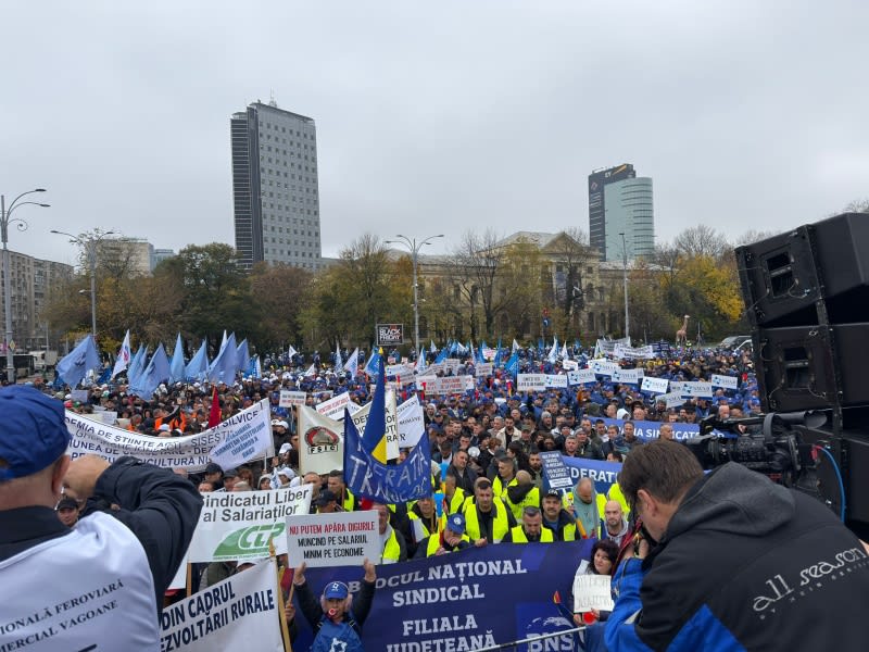 Protest sindical împotriva Legii Salarizării