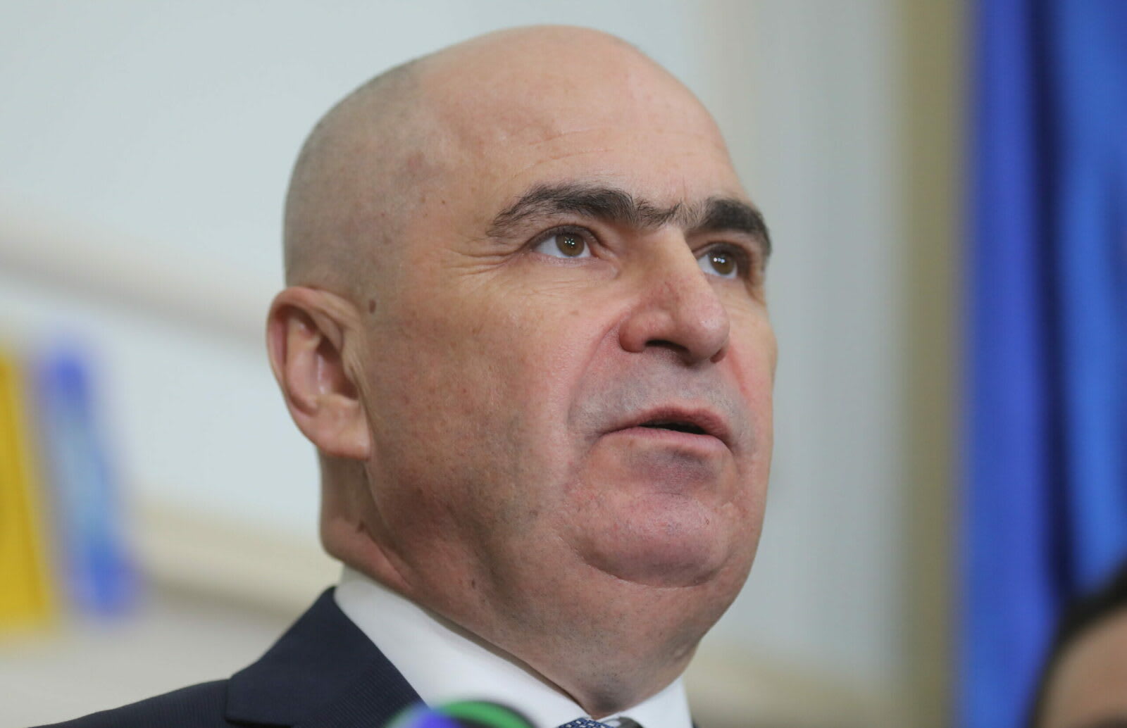 Ilie Bolojan în timpul declarației despre ROMATSA