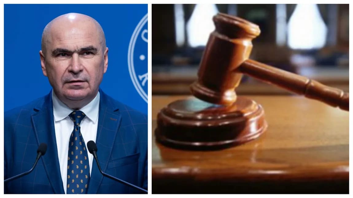 Premierul Ilie Bolojan în timpul declarațiilor despre legea salarizării