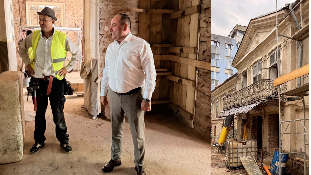 Casa Celibidache în proces de restaurare Casa Celibidache în proces de restaurare