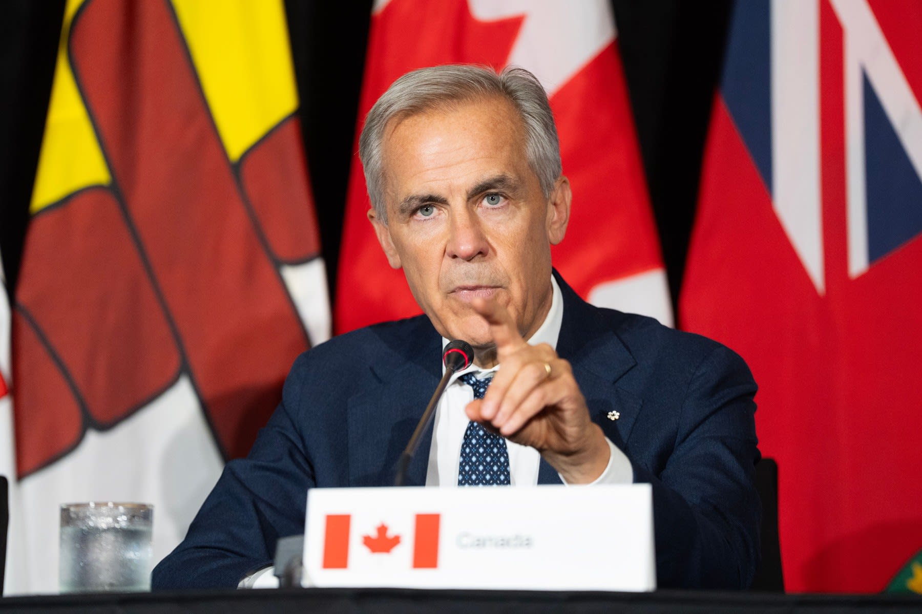 Mark Carney în conferință de presă la Charlottetown