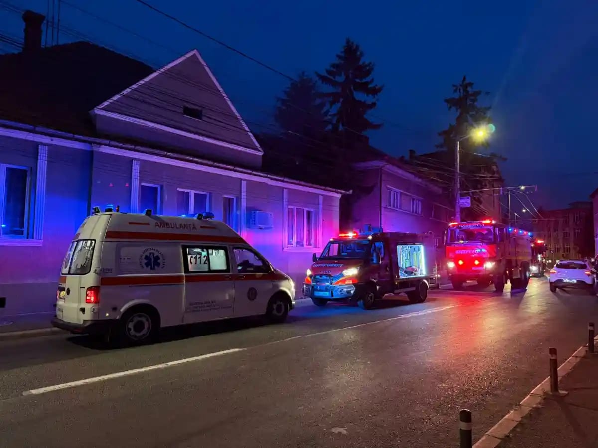 Trotinetă electrică accidentată pe strada B. Gabor din Aiud