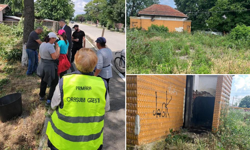 Primar în acțiune în zona Gării din Găești