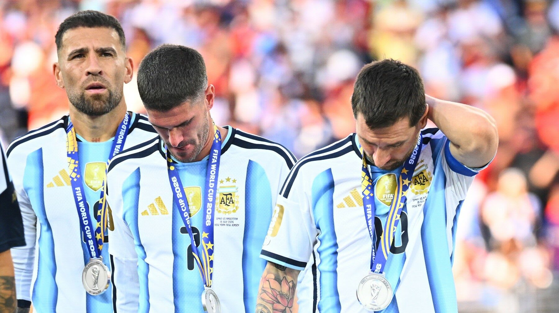 Nicolas Otamendi în tricoul naționalei Argentinei, la finala CM 2026