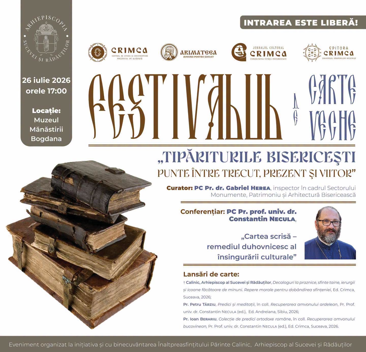 Festival de Carte Veche la Mănăstirea Bogdana
