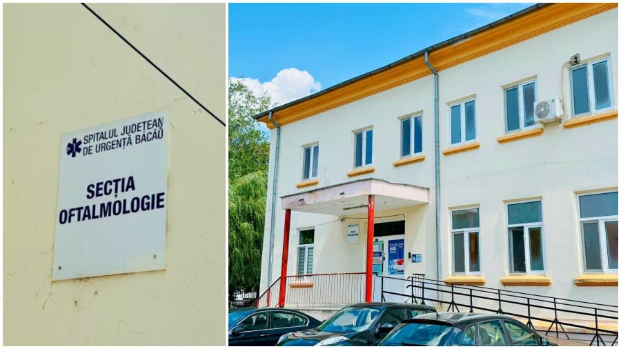 Clădire modernizată a spitalului din Bacău în proces de reabilitare