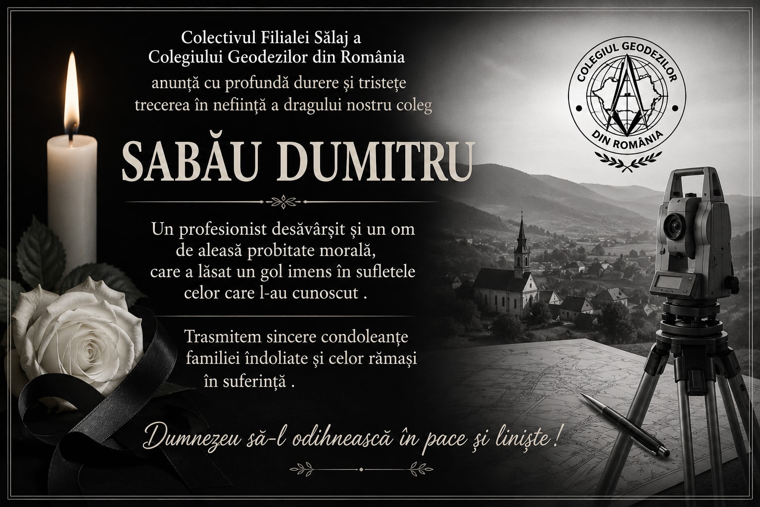 Portretul unui inginer geodez în uniformă de lucru