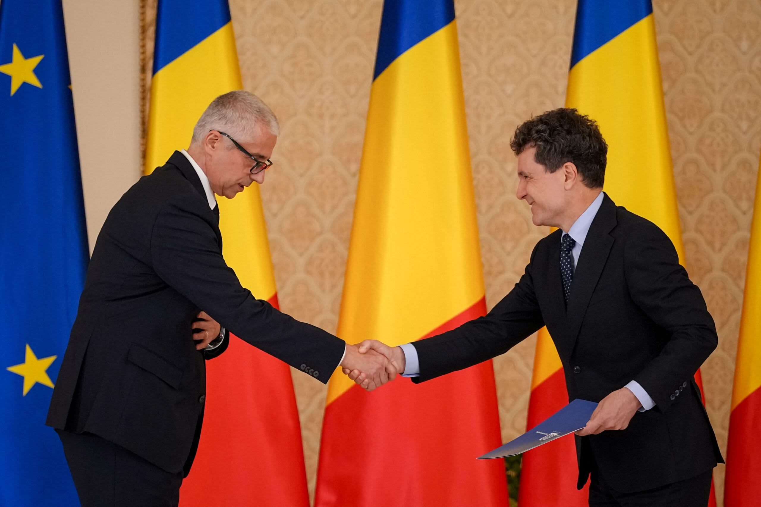 Romanian politician and former minister in discussion