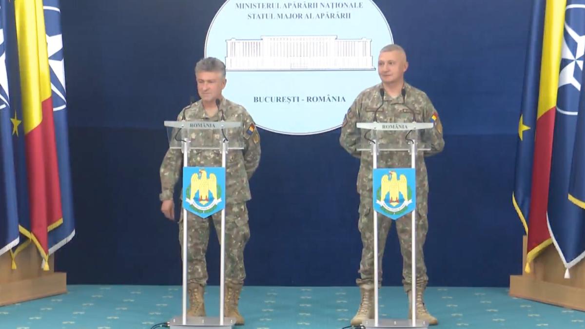 Aeronave F-16 și Eurofighter în misiune de interceptare în județul Buzău