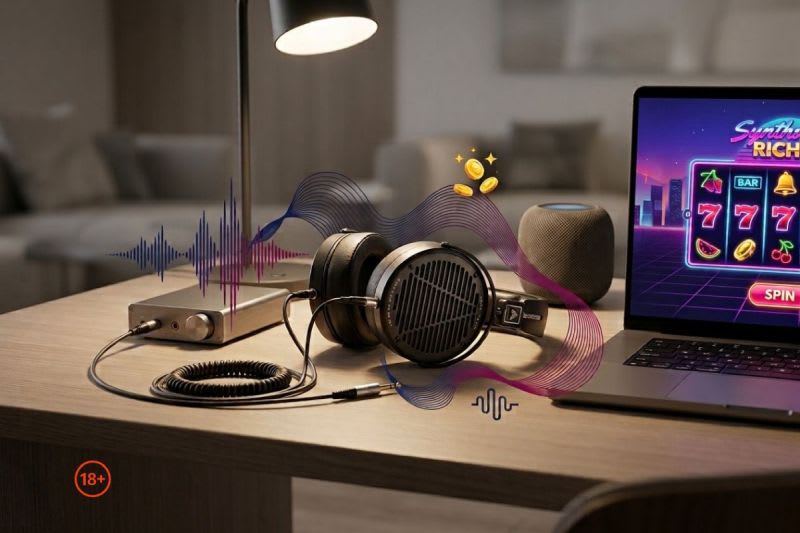 Echipament audio pentru sloturi online, tehnologie digitală, jocuri de noroc