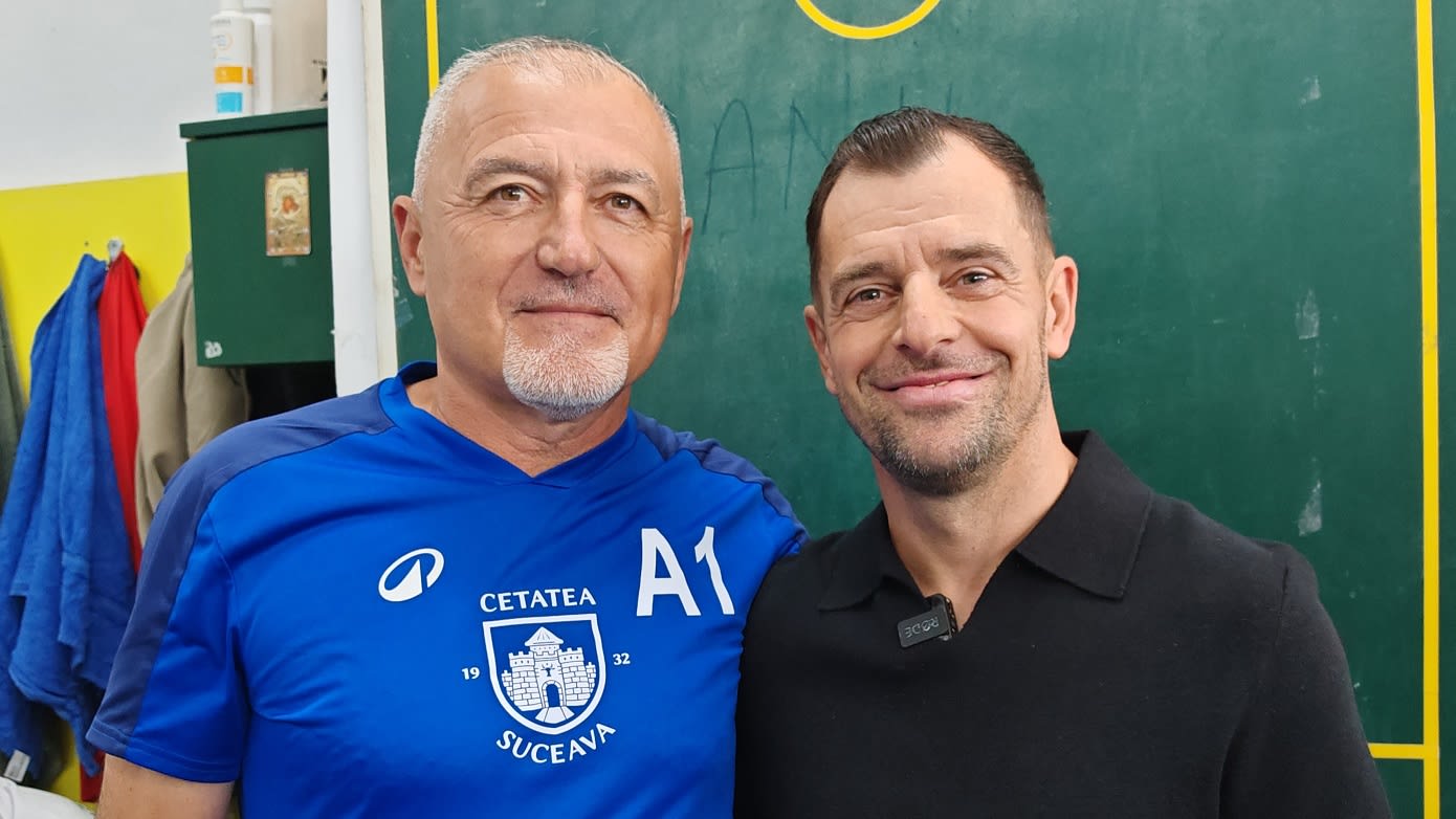 Petre Grigoraș și Dorin Semeghin pe Stadionul Areni