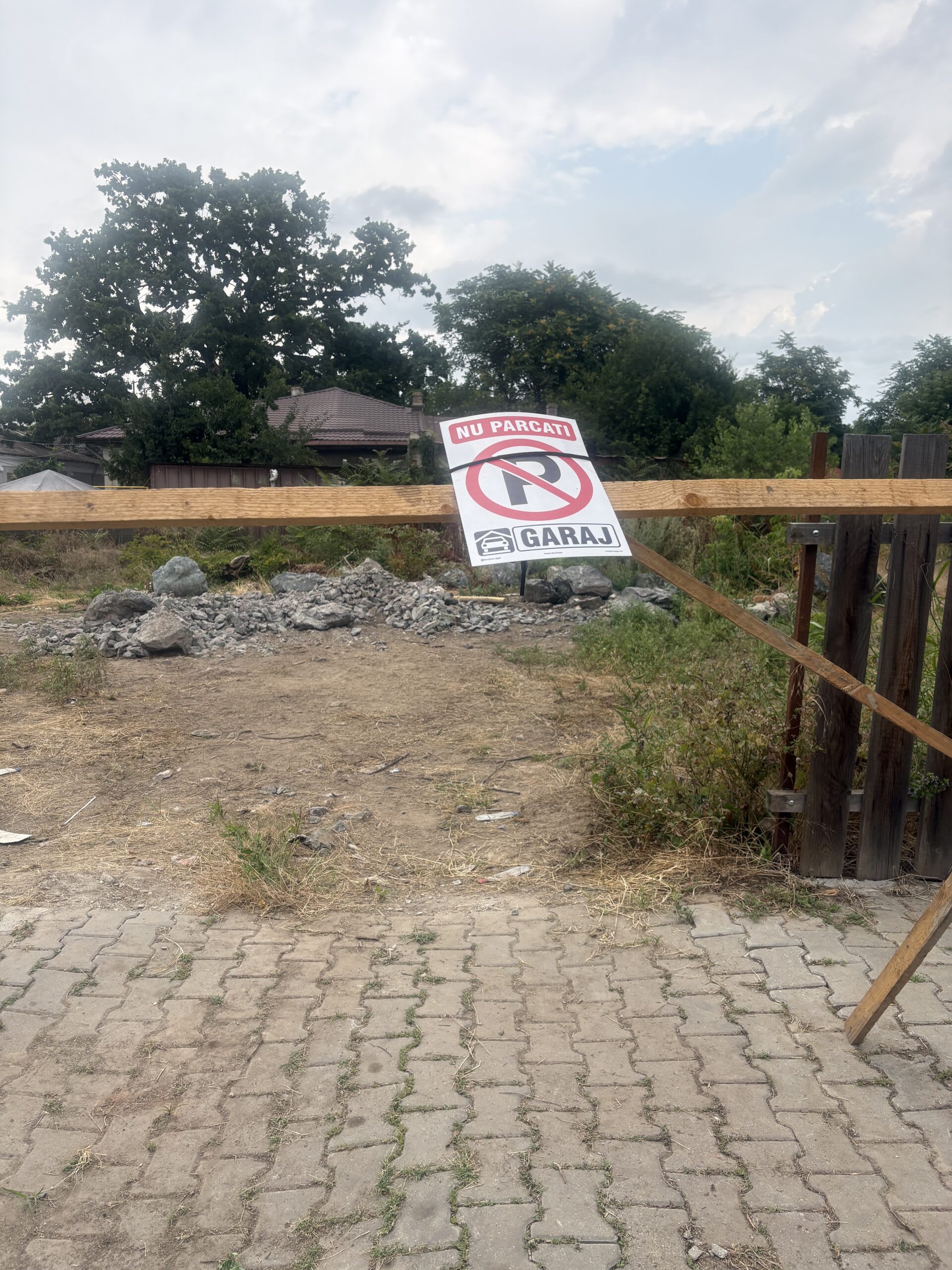 Teren abandonat în Giurgiu cu vegetație abundentă