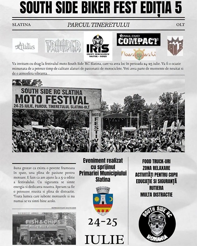 Concert rock la South Side Biker Fest în Slatina Concert rock la South Side Biker Fest în Slatina