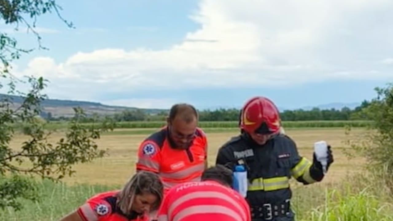 Accident rutier cu biciclist și mașină în Hunedoara