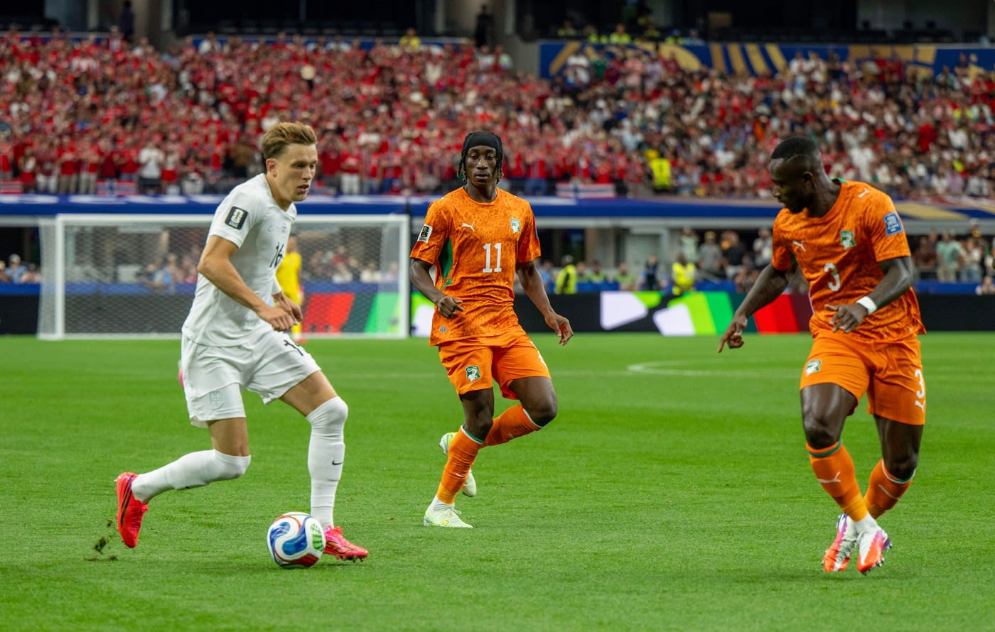 Yan Diomande în tricoul Leipzig, în timpul meciului de la Mondiale