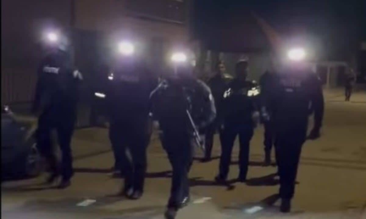 Polițiști și jandarmi în acțiune în Blaj