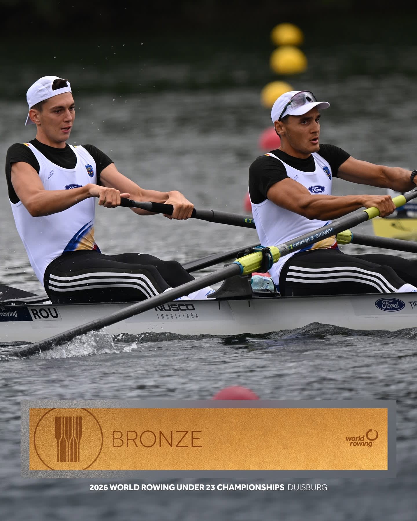 Echipajul românesc de canotaj la Campionatele Mondiale U23
