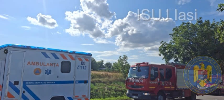 Locomotivă de tren și persoană accidentată pe calea ferată în județul Iași