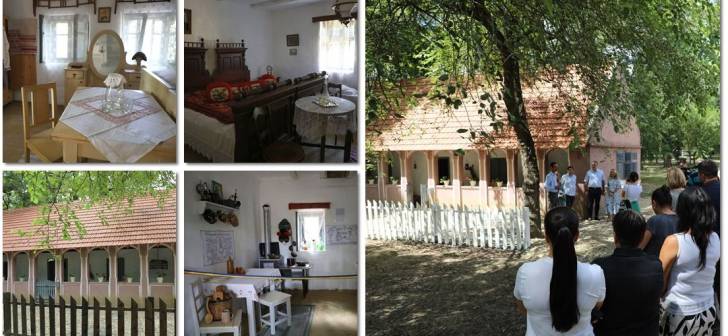 Casa veche din Dragșina expusă la Muzeul Satului Bănățean din Timișoara