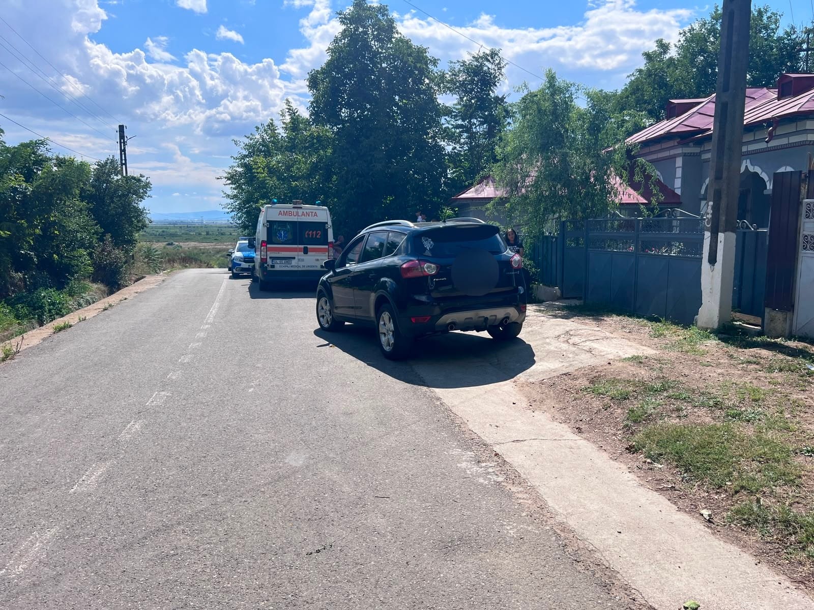 Mașină accidentată în Galați, copil lovit, sat Ionășeşti