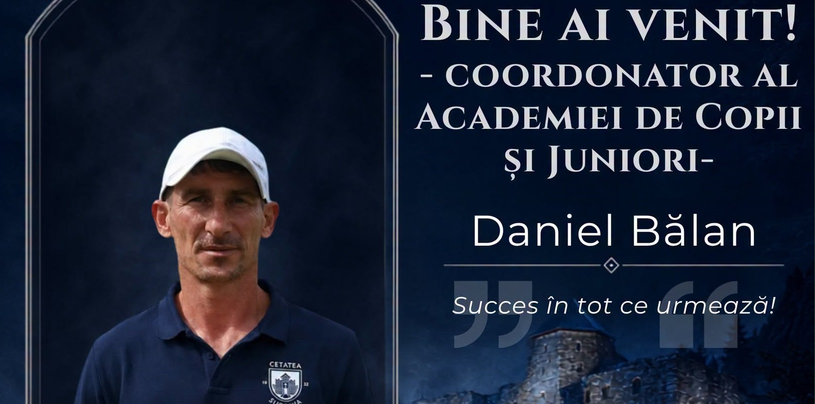 Daniel Bălan coordonator Academia de Copii și Juniori