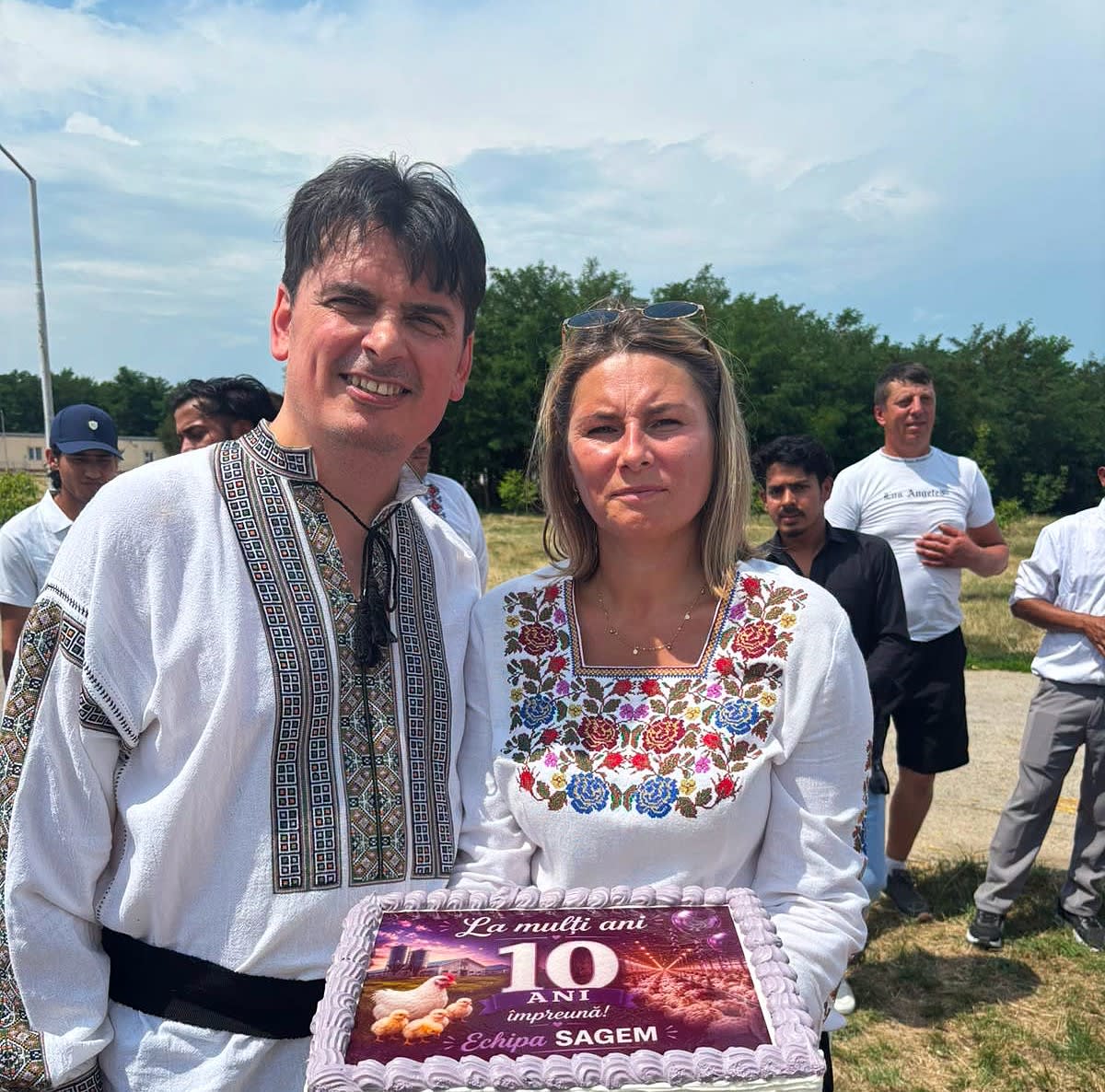Reprezentanți Sagem la aniversare, ferme din Cucorăni și Leorda