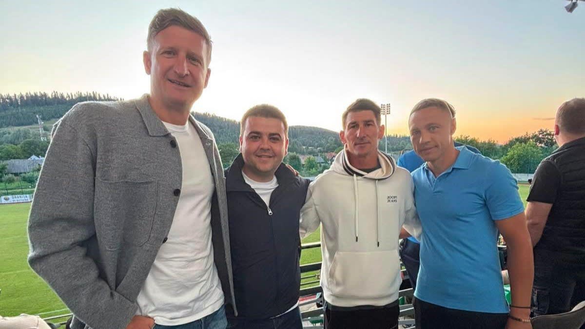 Gheorghe Șoldan la meciul de fotbal