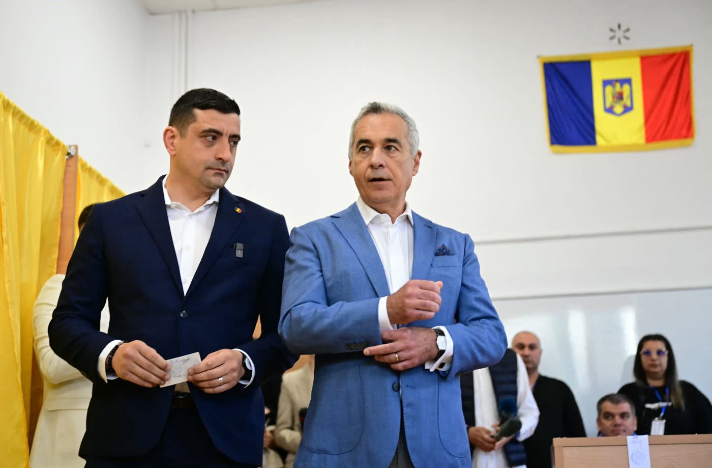 George Simion și Călin Georgescu în dezbatere politică
