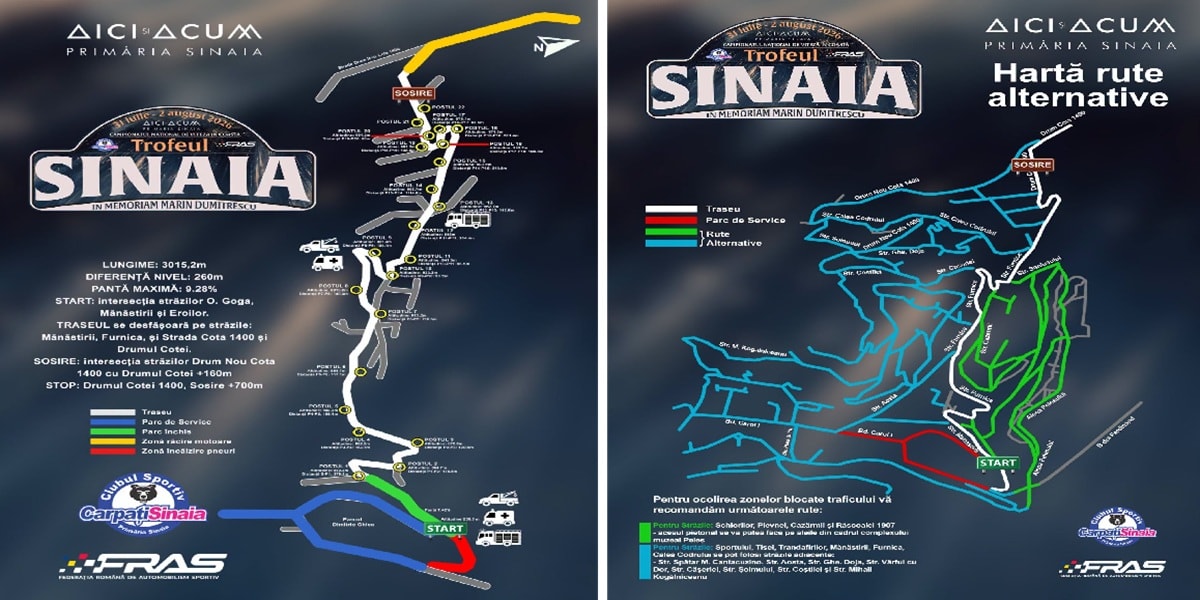 Restricții de trafic pe străzile din Sinaia în timpul Trofeului Restricții de trafic pe străzile din Sinaia în timpul Trofeului