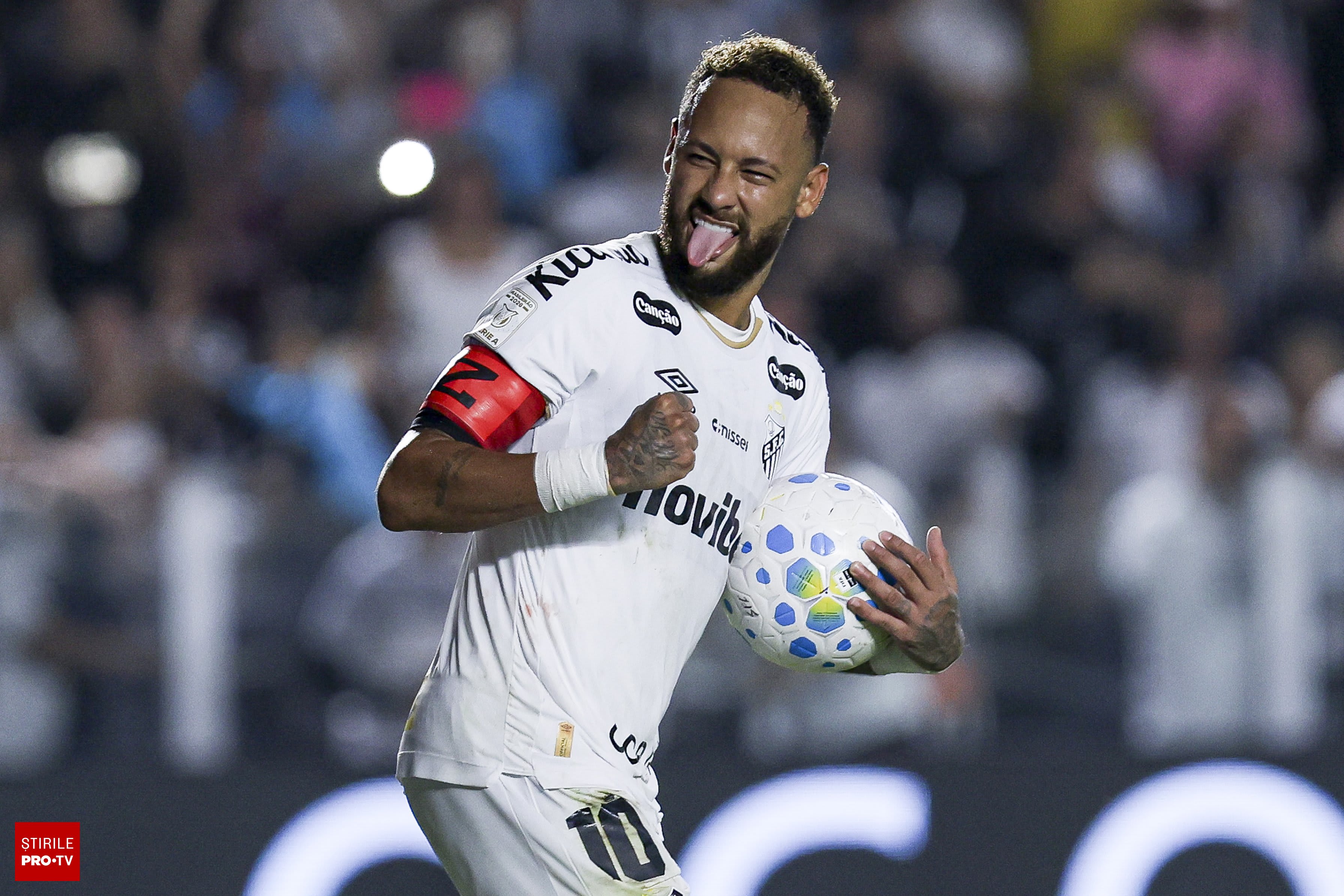 Neymar în timpul sărbătoririi unui gol cu gest de poker