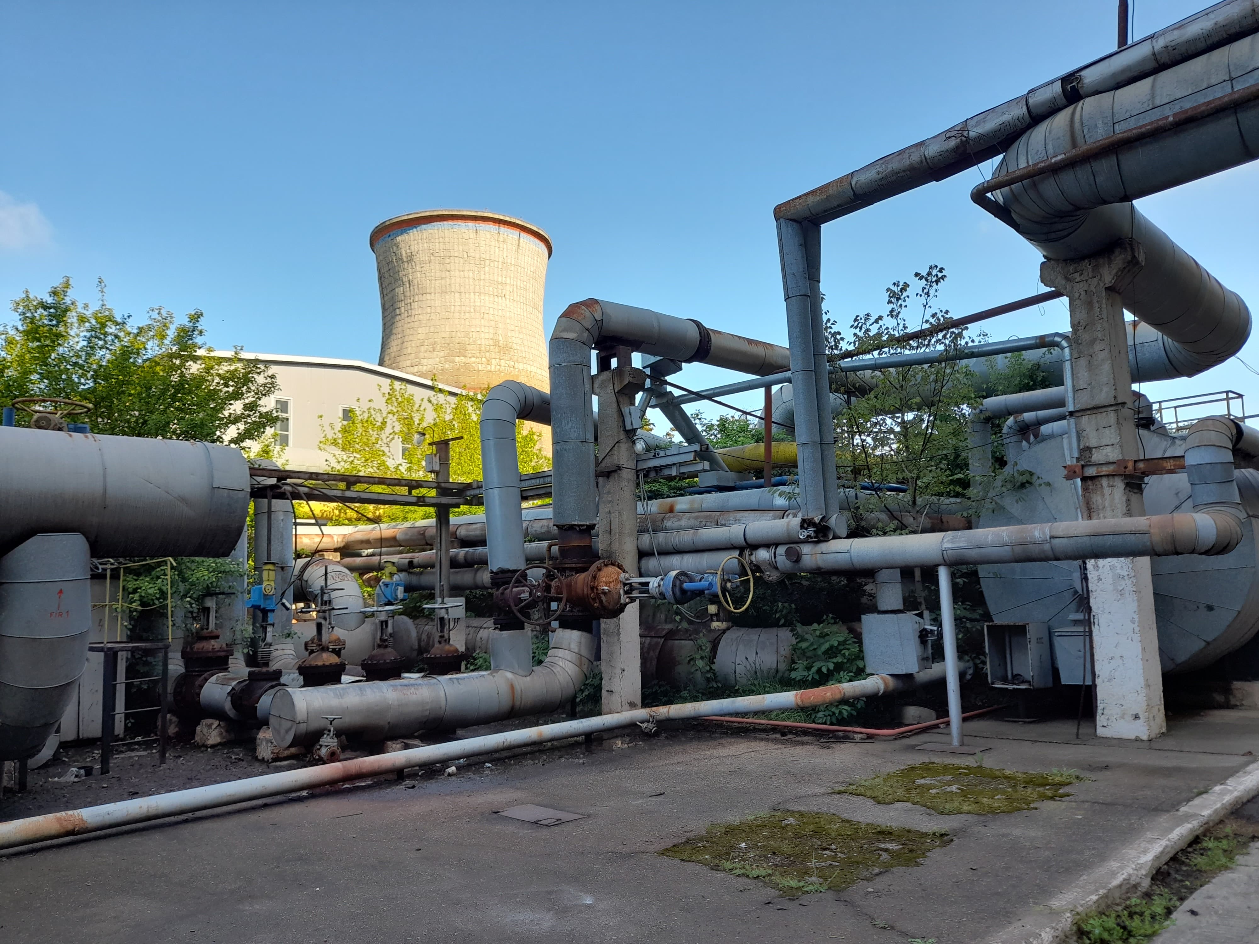 Echipament de reparații la punctul termic din Timișoara
