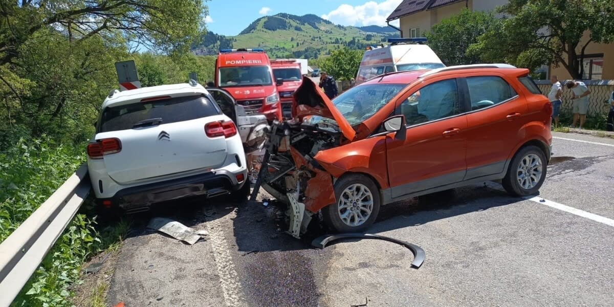 Accident rutier la Pojorâta cu intervenția echipajelor de urgență
