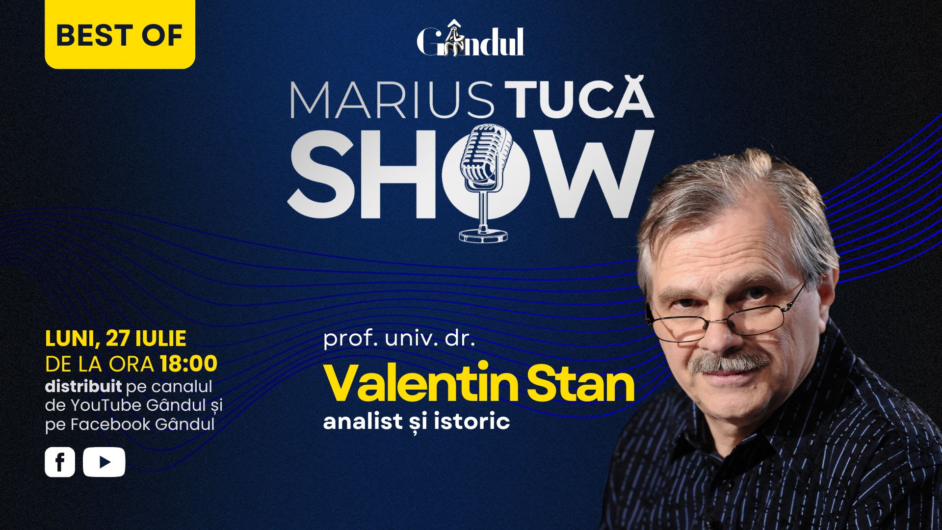 Echipă de televiziune în platou, discuții și invitați speciali