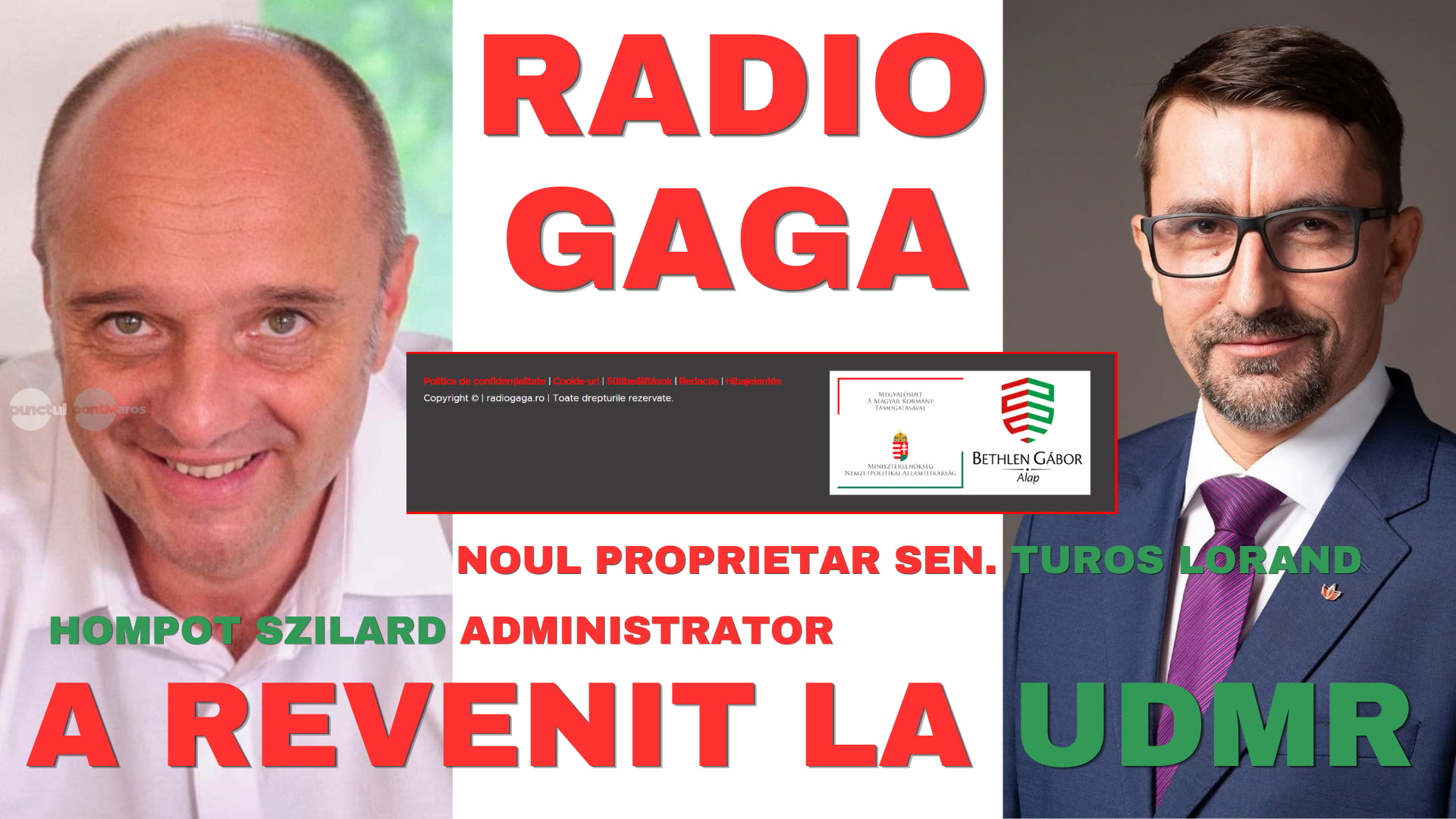 Senator UDMR Turos Lorand preia Radio GaGa