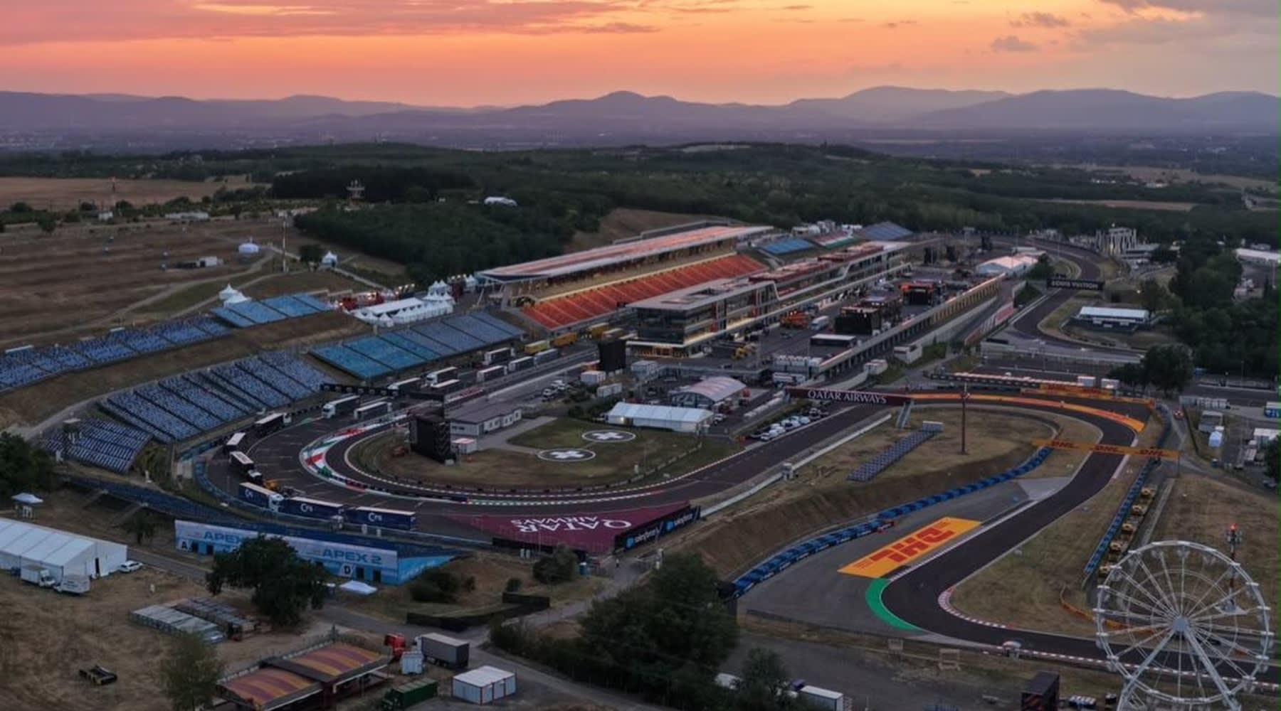 Romanian engineer Attila Balazs inspecting Hungaroring renovation