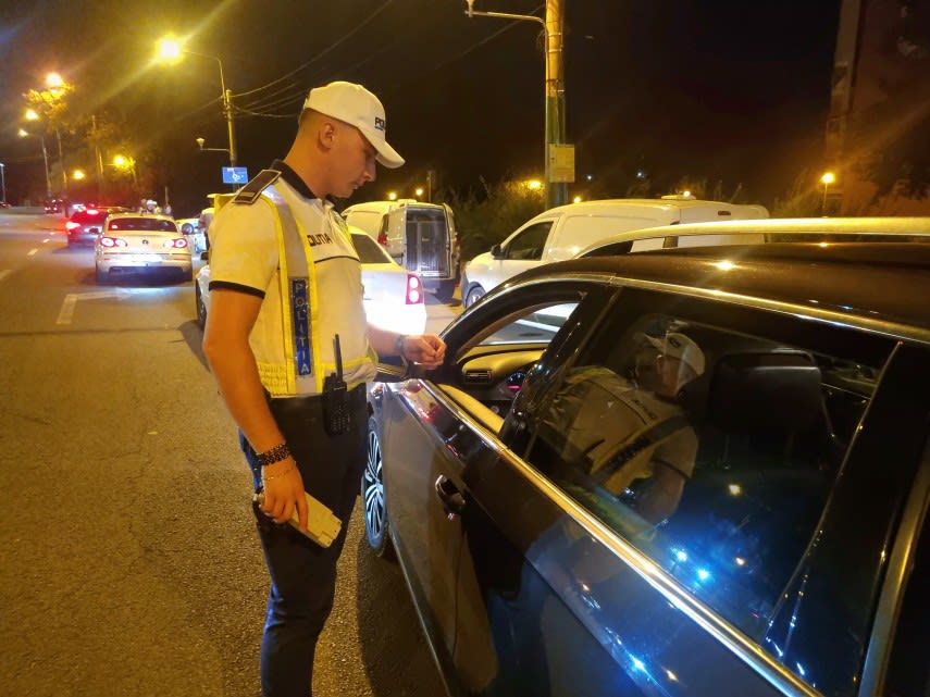 Polițiști rutieri constănțeni în acțiune pe șosea