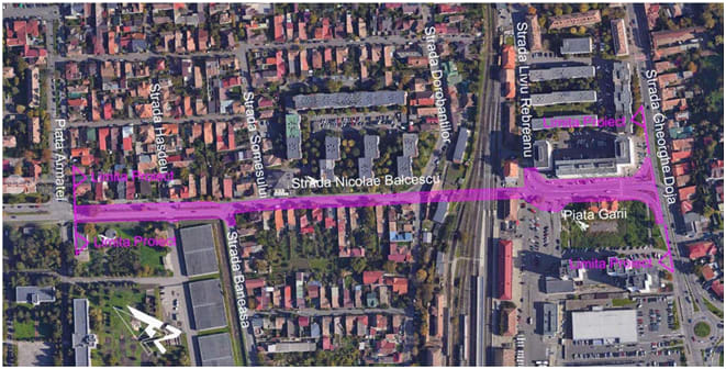 Pasaj rutier subteran în zona Gării din Târgu Mureș