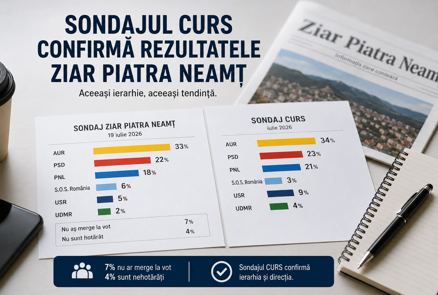 Sondaj CURS și Ziar Piatra Neamț