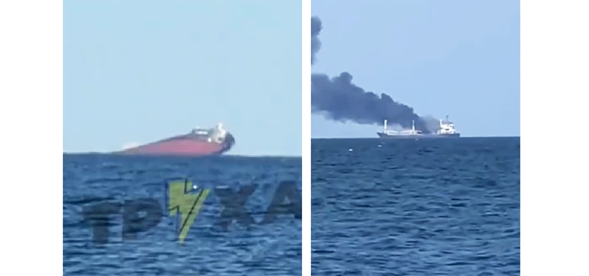 Nava Golden Leo scufundată în Marea Neagră după atacul rusesc