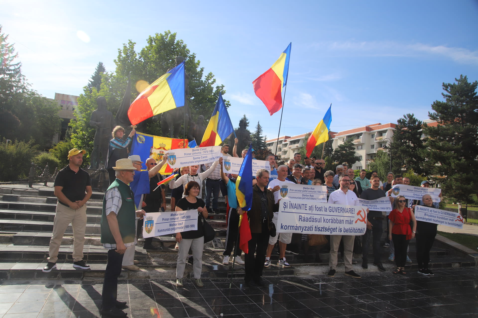 Protest la Sepsiszentgyörgy