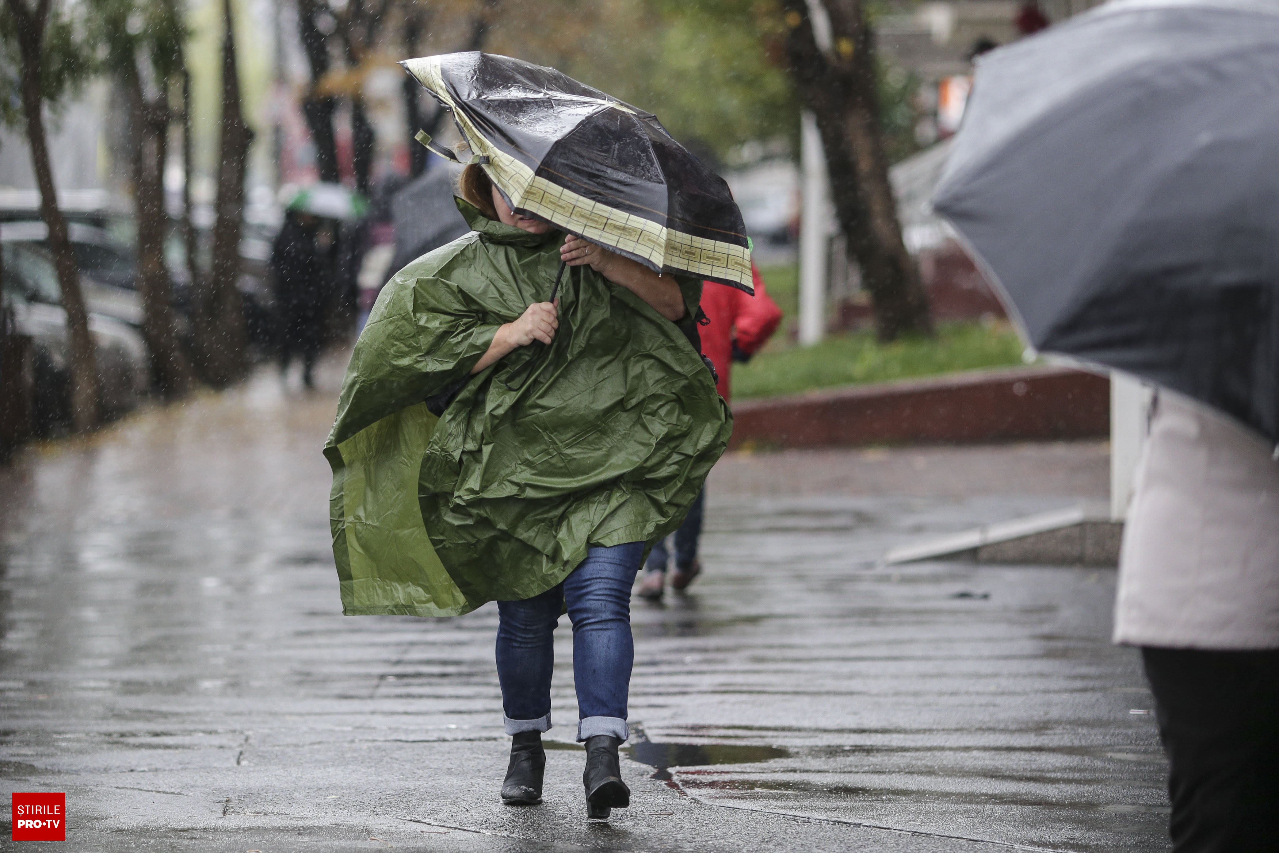 Vânt puternic și ploi torențiale în România, fenomene meteo severe
