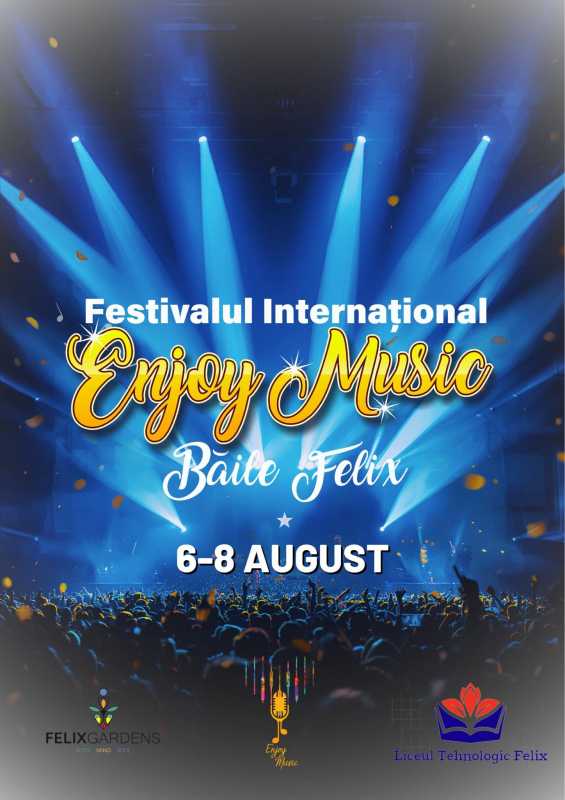 Spectacol festival muzical la Băile Felix, artiști și public în aer liber