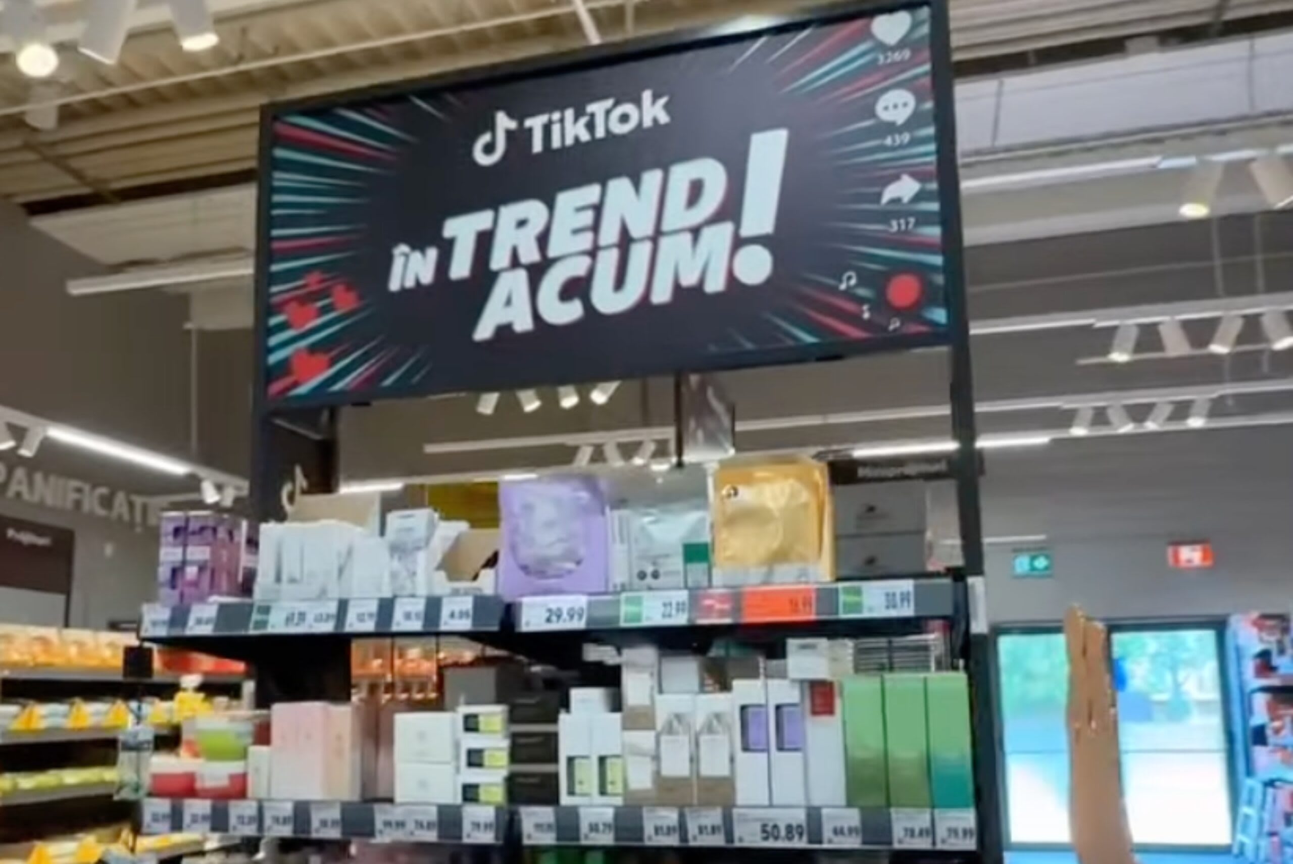 Kaufland a lansat rafturi „În trend acum, pe TikTok” pentru produsele virale din social media