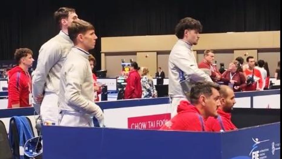 Echipa masculină de sabie a României în finala mică a Campionatelor Mondiale Echipa masculină de sabie a României în finala mică a Campionatelor Mondiale